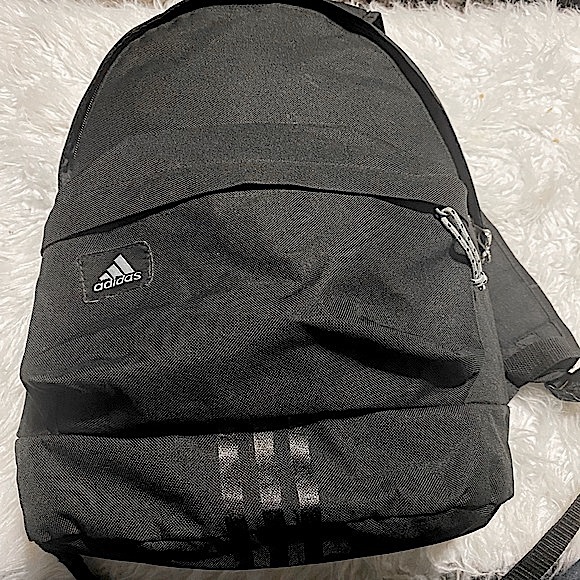 Adidas Unisex 16L Black 3-Stripes Backpack